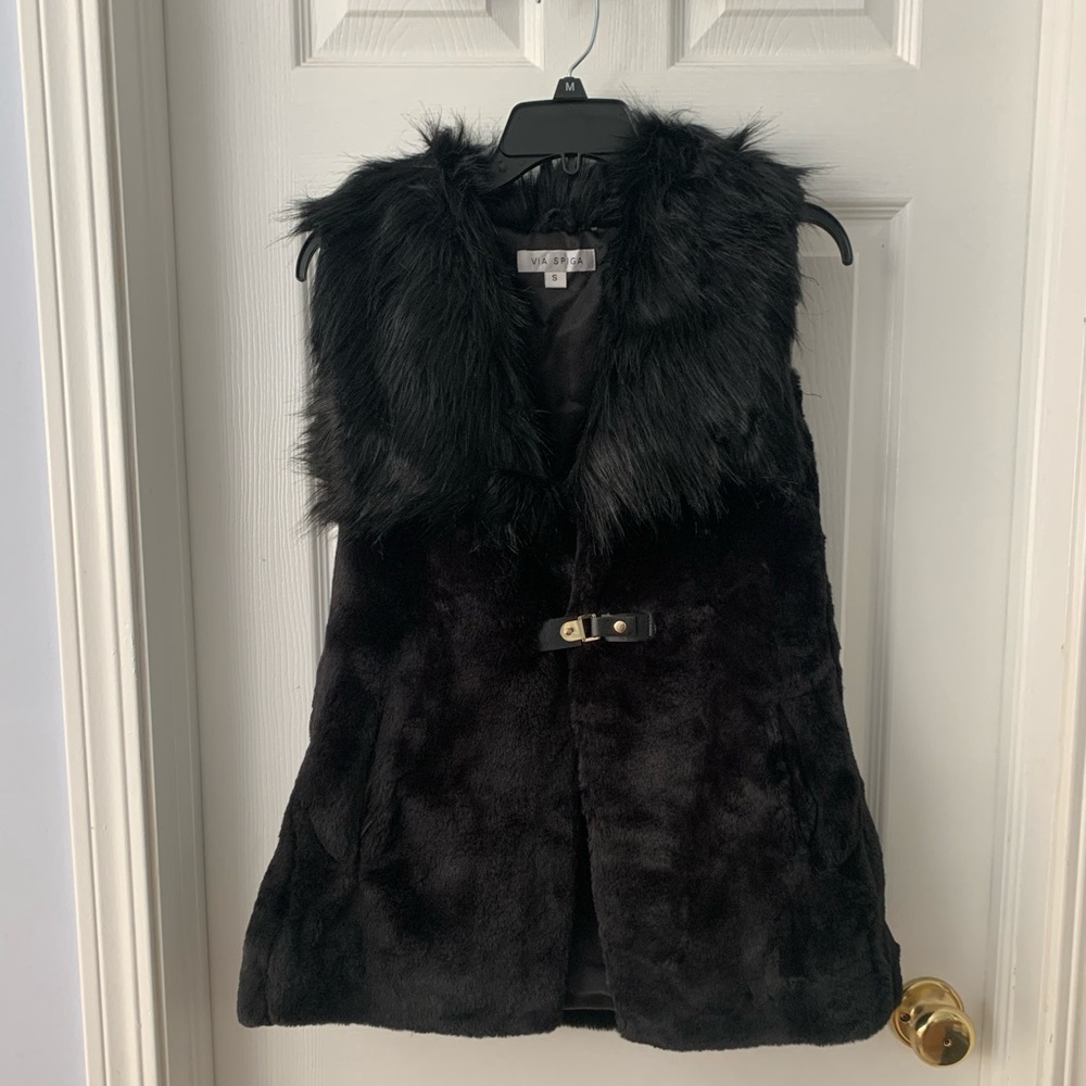 Brand new faux fur vest